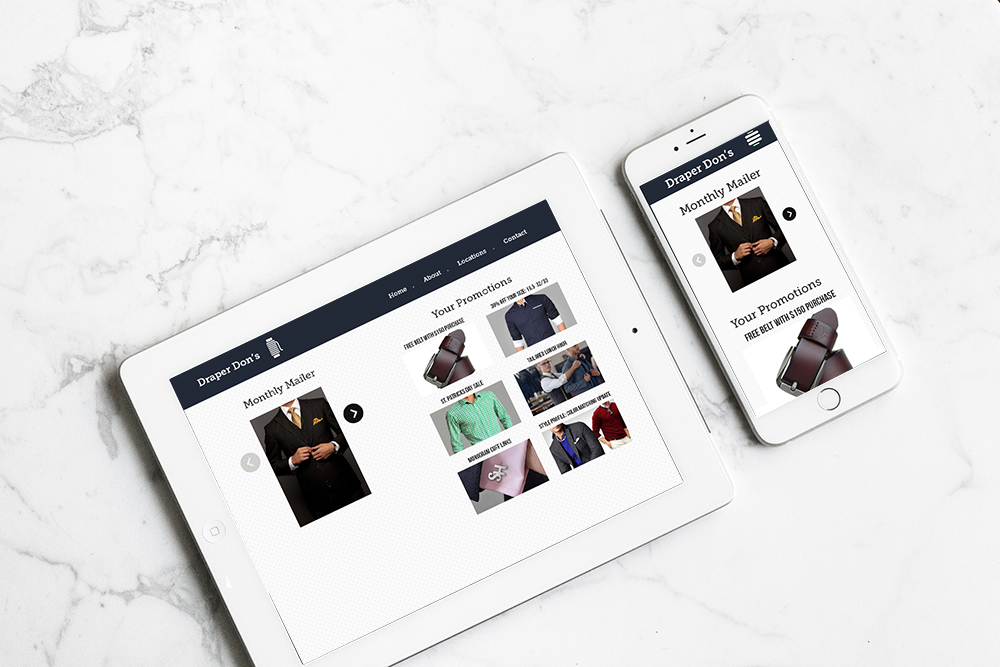 Personalized Marketing Microsite Mobile Example